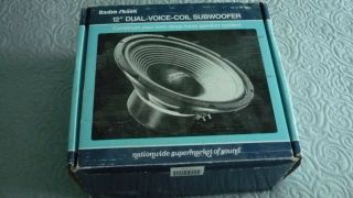 Rare Radio Shack 40 - 1350a 12 " Dual Voice Coil Subwoofer Speaker Old Stock