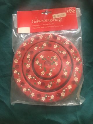 Vintage Candle Ring Eika Kerzen Geburtstagsringe Birthday Packaging