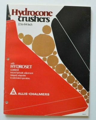 Allis - Chalmers Hydrocone Crushers 1970s Dealer Brochure - English - Usa