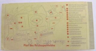 Old Berlin Germany 1936 Olympic Ticket Booklet 7 Tickets Athletics 2 - 9.  8.  1936