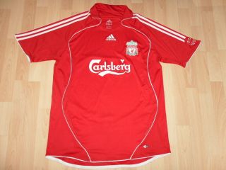 Liverpool Vintage Football Shirt Top Adidas Carlsberg Red 2006/08 Home L