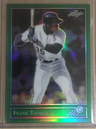 Frank Thomas - 2019 Leaf - National Sports Collectors Convention - Green D - 1/4