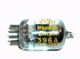 2c51 / 396a: (1) Nos Western Electric Vacuum Tube - Tests Very Good