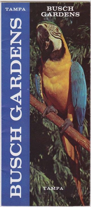 1960 Busch Gardens Tampa Florida Promotional Brochure