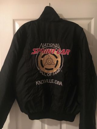 Vintage Sprint Car National Hall Of Fame Jacket,  Knoxville Iowa Size Xx - L