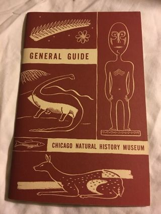 Vintage General Guide Chicago Natural History Museum 1961 Usa Souvenir