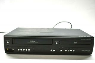 Magnavox Dv220mw9 Dvd Vcr Combo Dvd Player 4 Head One Touch Vhs Recorder