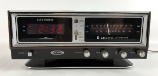 Zenith K472w Circle Of Sound Am/fm Clock Radio - And