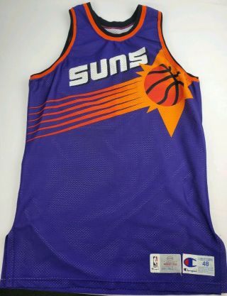 Phoenix Suns 1993 94 Pro Cut Game Issued Champion Jersey Blank Production 50 48