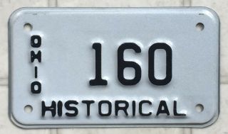 Ohio Historical Motorcycle License Plate