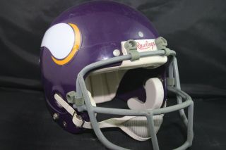 Vintage Football Helmet Minnesota Vikings Style Rawlings Ridge 1977 Hc20