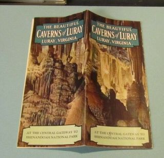 1929 The Caverns Of Luray Virginia Travel Brochure Shenandoah Nat Park