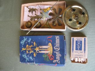 Vintage Brass Angel Chimes W Box Complete Made In Sweden