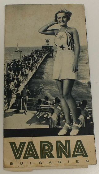 1937.  Bulgarian Varna Advertising Brochure.  Reisibüro Wertheim.