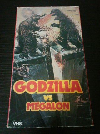 Godzilla Vs Megalon Vhs Goodtimes Home Video Godzilla English Dubbed Vintage1985