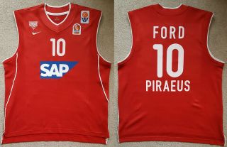 Alphonso Ford Jersey Camiseta Canotta Trikot Basketball Olympiakos 2001/02