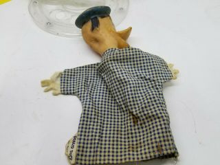 Vintage Walt Disney Productions Donald Duck Hand Puppet Rubber Cloth 2