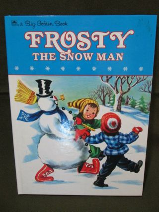 Vintage A Big Golden Book Frosty The Snowman Picture Book Hardback