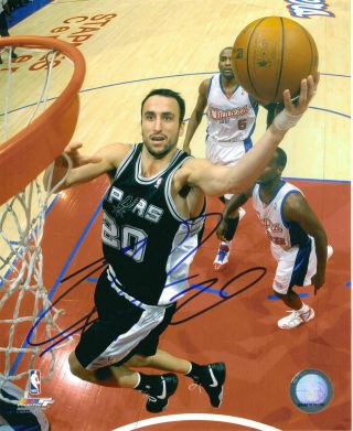 San Antonio Spurs - Manu Ginobili 8 X 10 Glossy Signed Photo Reprint