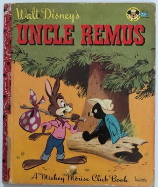 Vintage Walt Disney Mickey Mouse Club Book Uncle Remus 1947 2nd Edition