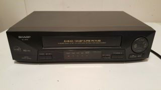 Sharp Vc - A410u Vhs Vcr Video Cassette Recorder Player 4 Head Picture Hq
