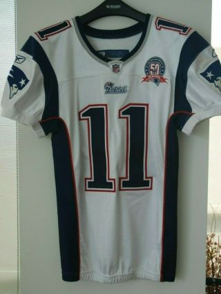 England Patriots Authentic Nfl Game Jersey Julian Edelman W/50 Year Patch