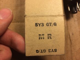 NOS NIB 1944 RCA 5Y3GT Rectifier Tube Tests Perfect Black Plate Box (2 avai 2