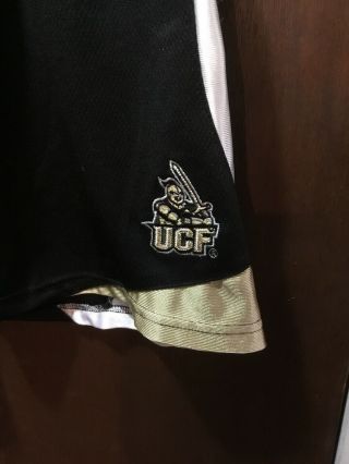 UCF Knight University of Central Florida Short Shorts Black Gold XL 2