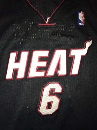 Lebron James Miami Heat Rev30 Authentic Jersey 2XL XXL 2010 - 11 Mesh s /500 NBA 3