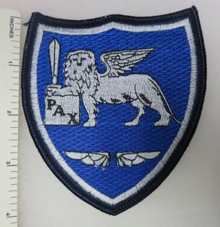 Air South Nato Air Force Patch Cold War Vintage Lion Of Venice Italy