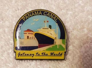 Panama Canal Gateway To The World Lapel Pin