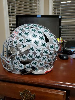 Dwayne Haskins Ohio State Buckeyes Rose Bowl Riddell Speed flex football helmet 3