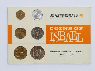 Uncirculated 1966 Coins Of Israel,  Set Of 6 Coins