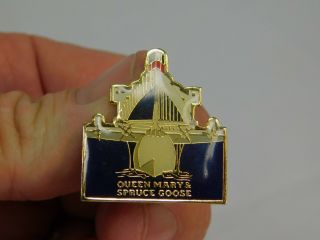 Vintage Queen Mary & Spruce Goose Long Beach,  California Souvenir Collector Pin