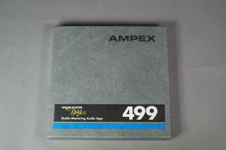 Ampex 499 1/2 " Grand Master Gold Audio Mastering Tape In Case Nos
