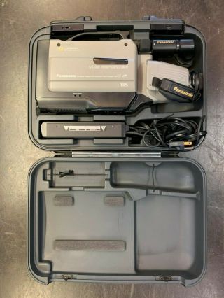 Panasonic Ag - 185 Vhs Reporter Video Camcorder Camera,  Case (fully)