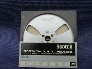 Scotch/3m Vintage Professional Quality 7 " Metal Reel For Reel To Reel Tape Deck