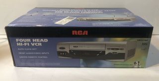 Rca Vr637hf Accusearch 4 Head Hi - Fi Vcr Stereo Video Cassette Vhs Recorder Vg
