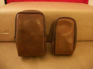 2 Vintage Perrin Belt Clip Camera Accessory Bags - Made In U.  S.  A.
