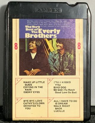 The Everly Brothers: The Very Best of.  Vintage 8 track tape 2
