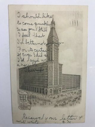 Montgomery Ward Building Chicago Illinois Il Vintage Postcard