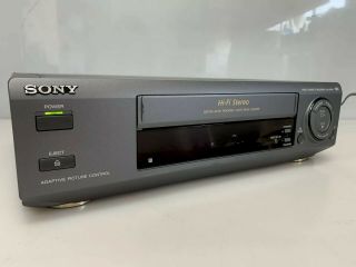 Sony Slv - 676hf 4 Head Vcr Vhs Player Recorder