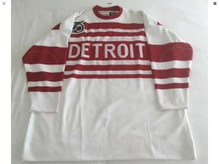 Vintage 100 Authentic Detroit Red Wings 1991 - 92 Vtg Mitchell And Ness Jersey