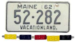 1962 1963 1964 1965 1966 1967 Maine License Plate (gibby Choice)