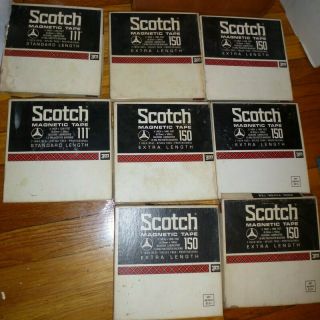 8 Scotch Magnetic Tape 150 1/4 Inch X1800 The Who,  Beatles,  Grateful Dead,  Santana