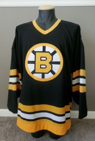 Boston Bruins Ccm Center Ice Jersey Sz 48 Blank Back Vintage Nhl 90 