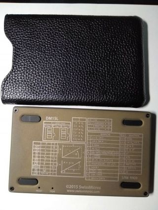 Swiss Micro DM15L RPN calculator 2