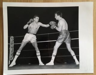 Vintage Press Photo Tony Sibson And Mark Kaylor In Action In 1984
