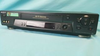 Sony Slv - N71 4 Head Hi - Fi Stereo Video Cassette Recorder Vhs Tape Player