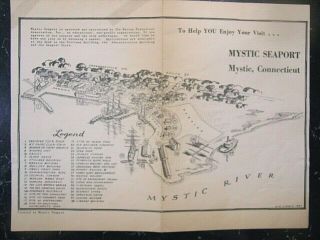 Mystic Seaport - Mystic,  Connecticut 12 1/2 " X9 1/2 " 38 Locations - O.  E.  Liebig 1951